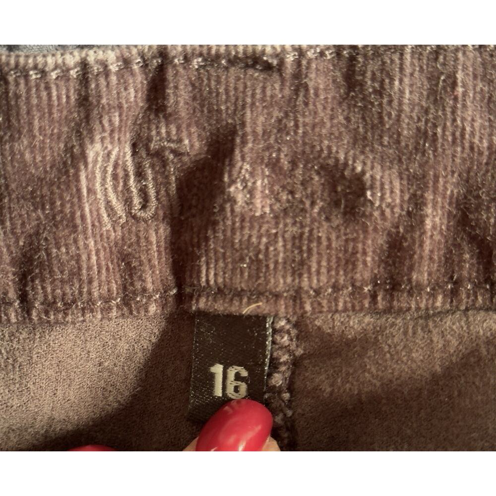 Kut from the Kloth Gray Diana Skinny Corduroy Jeans Size 16 EUC - Picture 3 of 10